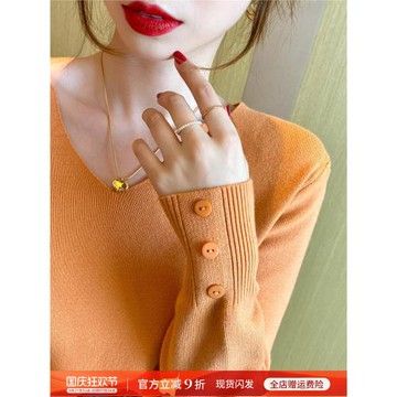 針織衫女2025春裝新爆款寬松慵懶風薄款毛衣外穿內搭長袖打底上衣