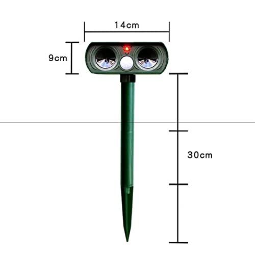 猫よけ 超音波動物撃退器 センサー ソーラー充電 防水 猫除け 糞尿対策 食害対策 害獣撃退 鳥よけ 動物よけ