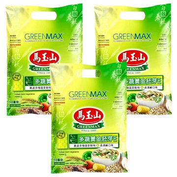 馬玉山 多蔬黃金胚芽E 沖泡粉 嚴選多種蔬菜穀物 香濃鹹口味  35g  10包  3袋