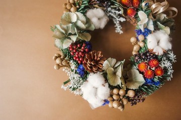 Fleurir朵朵時光 | 森林系 聖誕花圈 聖誕樹 乾燥花圈 可客製加大