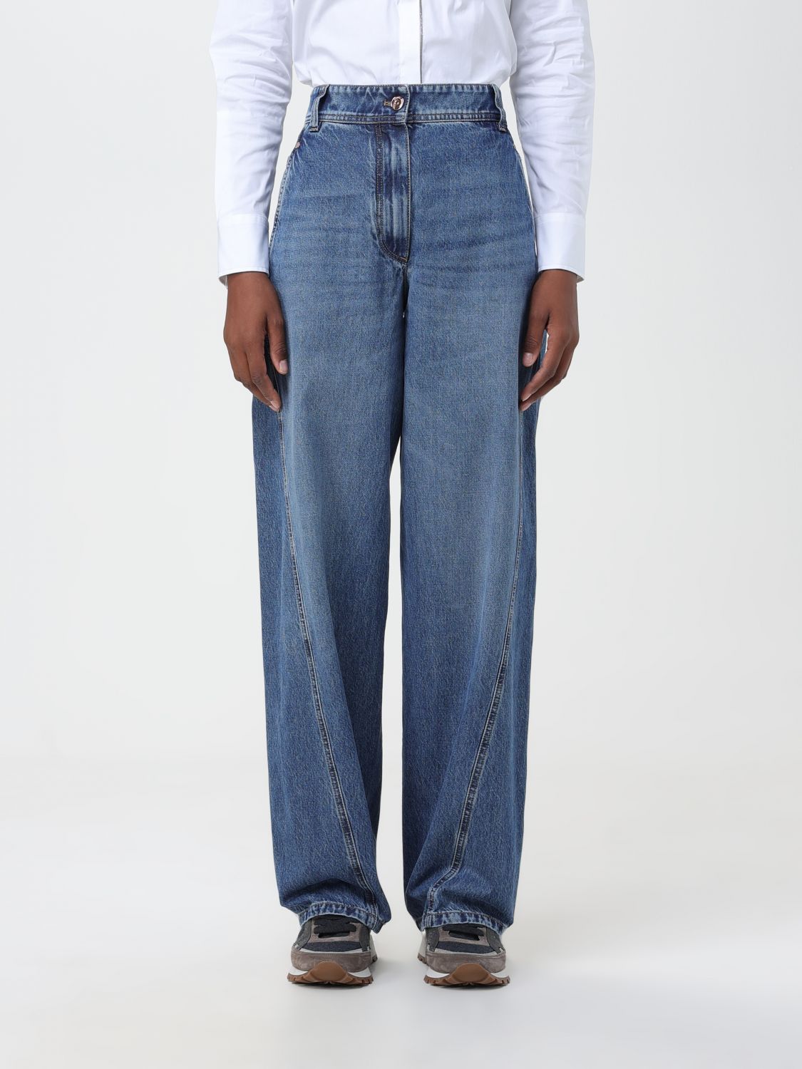 Jeans BRUNELLO CUCINELLI Woman colour Denim