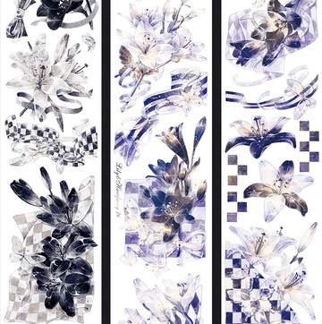 百年好合寄語 ゆり PET 和紙膠帶 琉璃光