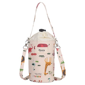 ALMAENG 保溫保冷袋 AMKB01  110 x 230mm  野生動物款 粉色  1個