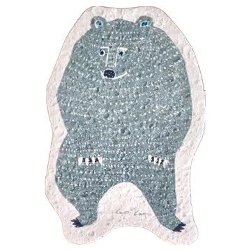 e spongewipe kata kata 倉敷意匠 天然植物纖維 海綿 熊  1入  1個