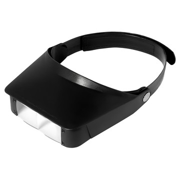 CARSON 卡薾紳 Visor 頭戴式放大鏡 2-3倍雙層鏡片設計  1個  黑色