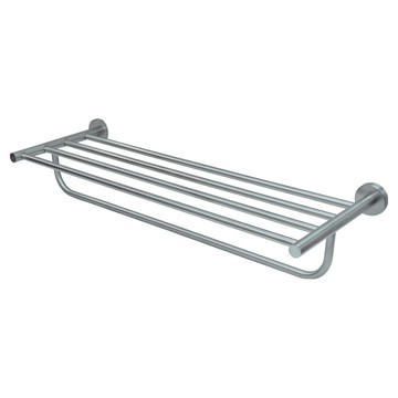 雙手萬能 皇家精品正 304不鏽鋼弧形單桿毛巾置衣架  適用於牆面安裝 穩定耐用  65 x 12 x 22cm  97884  1盒