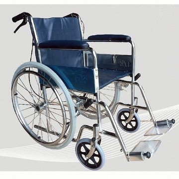 【海夫健康生活館】高日鑫機械式輪椅(未滅菌) 電鍍 鐵製輪椅 (FZK-118)