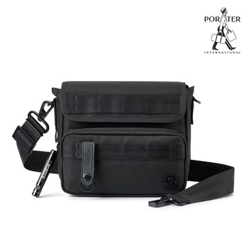 PORTER INTERNATIONAL - 自信經典NEW HEAT斜背包 - 全黑