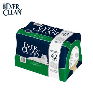 EVER CLEAN EVER CLEAN 藍鑽 強效低過敏結塊貓砂42磅(19KG) 貓礦砂