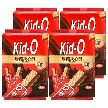 Kid-O 厚餡夾心酥 巧克力  91g  4袋