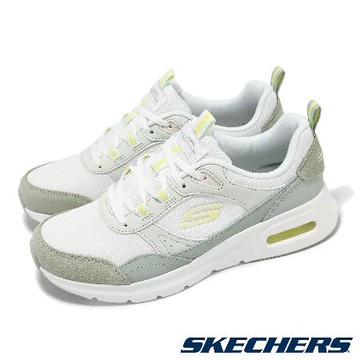Skechers 休閒鞋 Skech-Air Court-Retro Avenue 女鞋 白綠 氣墊 緩衝 板鞋 150075WGR