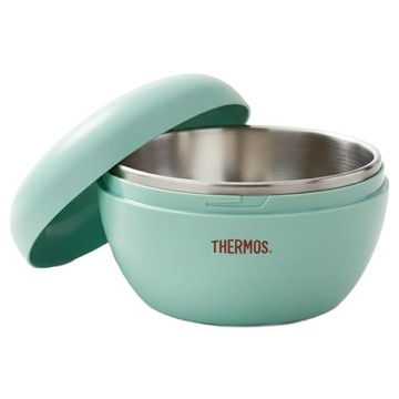 THERMOS 膳魔師 1.0L 不鏽鋼隔溫碗 雙層隔熱 SUS304不鏽鋼內層  藍冰綠  1個