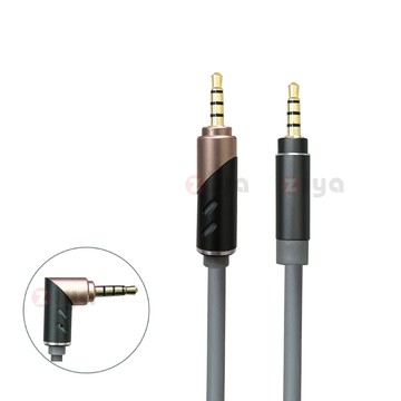 ZIYA 音源對接線 AUX 3.5mm 三環四極 金屬接頭 可90旋轉頭  低沉藍調 三色可選