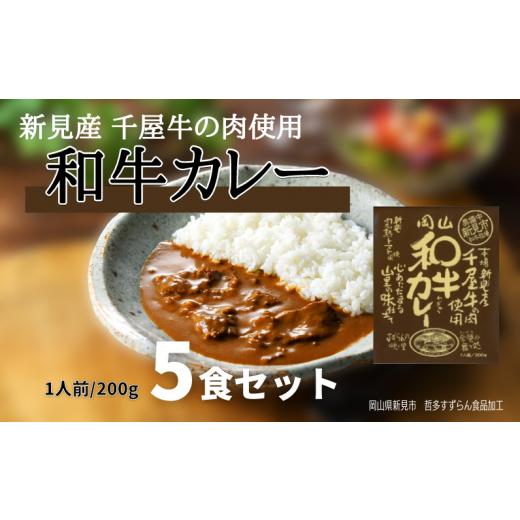 ふるさと納税 岡山県 新見市 和牛カレー レトルト 5食セット 千屋牛使用