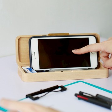 好夥伴-木質筆盒(櫸木) ─ 居家辦公小物  送禮包裝