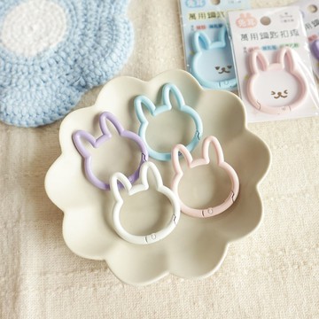 兔耳造型萬用鑰匙扣環(4色) SK-89 掛勾 扣環 鑰匙扣