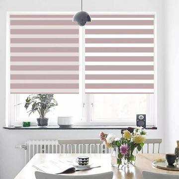 優樂悅~廠家直營斑馬簾素色辦公室柔紗簾家居遮光半遮光隔熱柔紗簾百葉窗