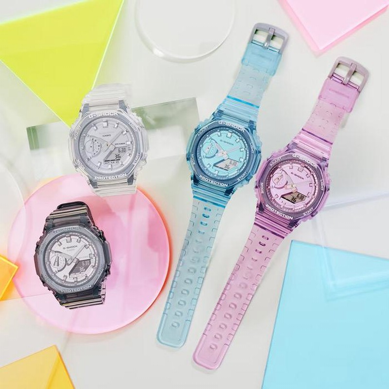 【極美品】 CASIO G-SHOCK GMA-S2100SK-1AJF クリア 並行輸入品 10年保証 CASIO G-SHOCK WOMEN カシオ GショックGMA