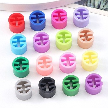 ✨臺灣熱賣✨彩色衣架尺碼扣服裝尺碼圈百搭尺碼標碼數字童裝衣服衣架防滑防掉