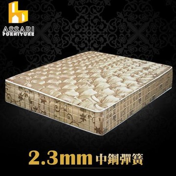 【ASSARI】完美厚緹花布強化側邊冬夏兩用彈簧床墊(雙人5尺)
