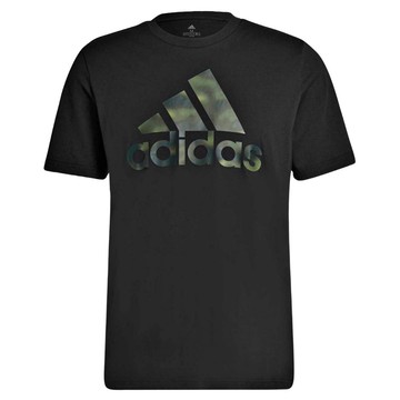 ADIDAS M CAMO LOGO迷幻綠短T