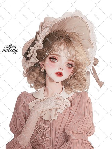 原創貼紙 no.7308 人物貼紙 原創貼紙 人物貼紙 女孩貼紙 原創人物貼紙