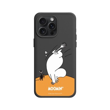 iPhone 15 Pro Max SolidX 黑 - Moomin - 倒立看世界