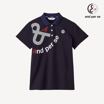 【and per se】女款速乾清爽設計藍色POLO衫 DLW29705
