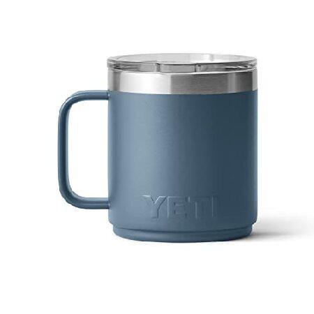 YETI Rambler 10 oz Stackable Mug, Vacuum Insulated, Stainless Steel with MagSlider Lid, Nordic Blue並行輸入品