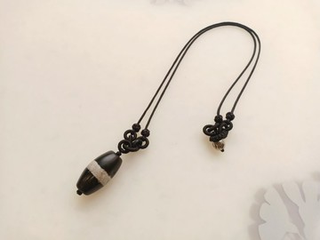 老瑪瑙 手工編結項鍊 – 老件 – 純設計SD-055