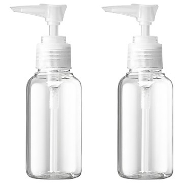 MEKO 圓形長嘴押瓶 75ml  透明色  2個