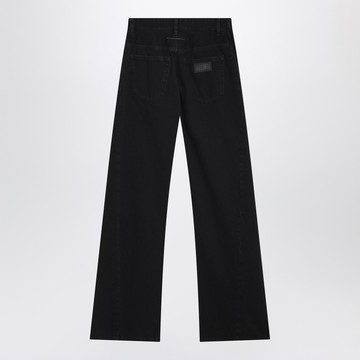 Black panelled jeans