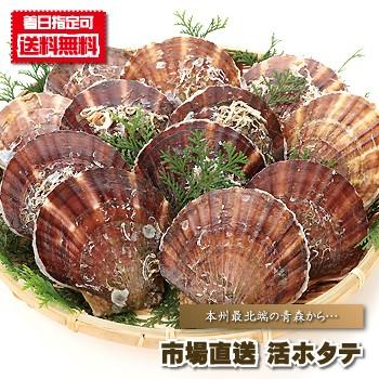 ほたて 刺身用 送料無料 市場直送活ホタテ 3ｋｇ １５枚前後 帆立