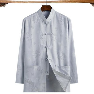 【巴黎精品】現貨+預購 新中式唐裝外套中國風襯衫長袖上衣夾克休閒男裝-棉麻男上衣6色a1kr38