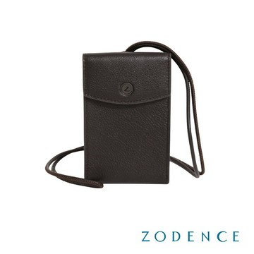 ZODENCE SOLAN進口真皮零錢袋證件套 深咖