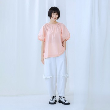 荷葉邊繭型長褲