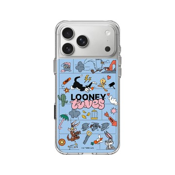 iPhone 17 Pro Max Clear Case（相機按鈕） 透明 - 樂一通 Looney Tunes - 歡樂追逐