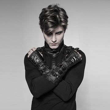 賽博龐克冥王金屬針織手套