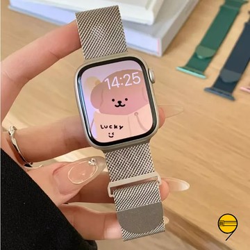 米蘭 磁吸錶帶 金屬 適用 Apple Watch 11 10 9 8 SE 7 6 5 蘋果 42mm 46mm 錶帶