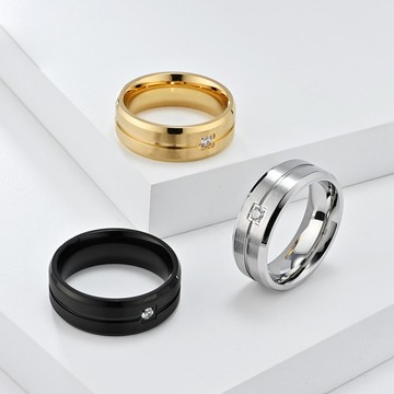 STEEL 鋼戒。典雅品味 （亮銀色9、10號；金黃色9、13號現貨供應中）| TM