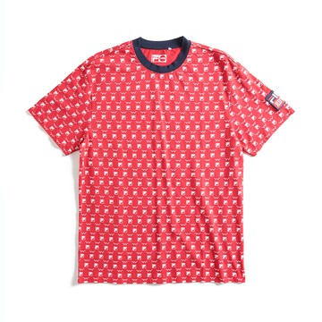 EDWIN x FILA聯名｜男裝｜經典主義滿版印花短袖T恤