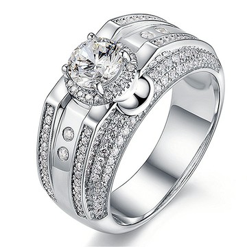 隔日到貨 RR 勞斯萊斯 2克拉 D 3EX VVS1 莫桑鑽 極致工法 戒指 可調式戒圍A431