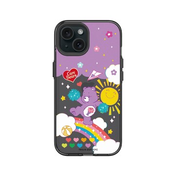 iPhone 15 Clear 酷墨灰 - Care Bears - 跳舞小熊