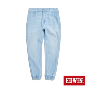 EDWIN 男裝 迦績JERSEYS 後鬆緊丹寧束口褲-重漂藍