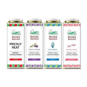 泰國Snake Brand蛇牌-清涼降溫祛痱止癢瞬潔乾爽吸汗留香爽身粉痱子粉280g/罐