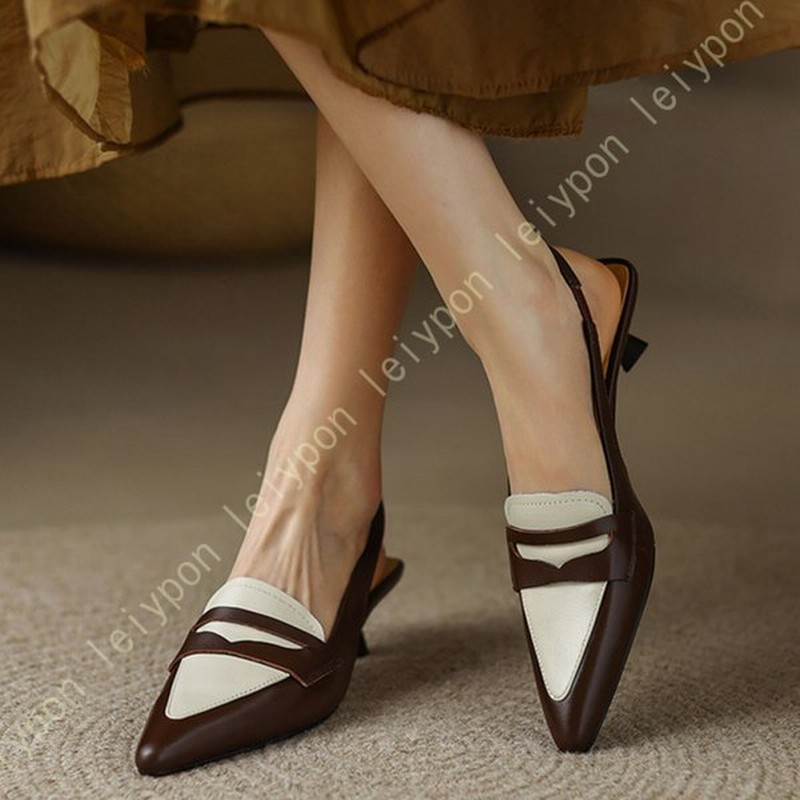 スムース 夏 レディース パンプス バックストラップパンプス ポインテッドトゥ シューズ ハイヒールパンプス 美脚 4cm ピンヒール ビット おしゃれ 通販 Lineポイント最大0 5 Get Lineショッピング