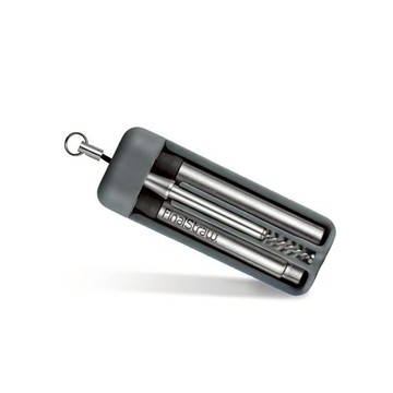 FinalStraw｜折疊式不鏽鋼環保吸管-鯊魚灰（銀色吸管）