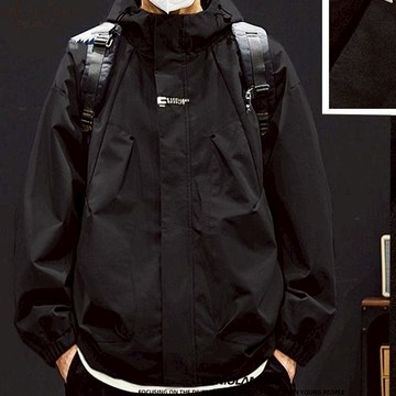 【台灣出貨🔥】M-3XL衝鋒衣 春夏薄外套男 潮牌男裝 工裝外套 登山戶外情侶衝鋒衣 登山服 防風防水外套 運動外套