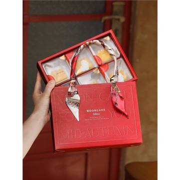 中秋月餅盒6/8粒裝空盒烘焙甜品冰皮流心蛋黃酥盒廣式月餅打包盒