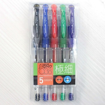 UNI 三菱 UM-151-5C(A) 0.38mm超細中性筆5色組/一組入(定245) 日本製【APP滿額下單10%點數(單一帳號最高1000點)】9/30止